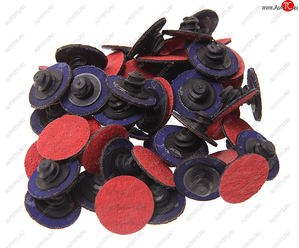 2 149 р. Круг шлифовальный 25мм (№80) абразивный красный 50шт. ROCKFORCE ROCKFORCE rf-bd180c  с доставкой в г. Пермь