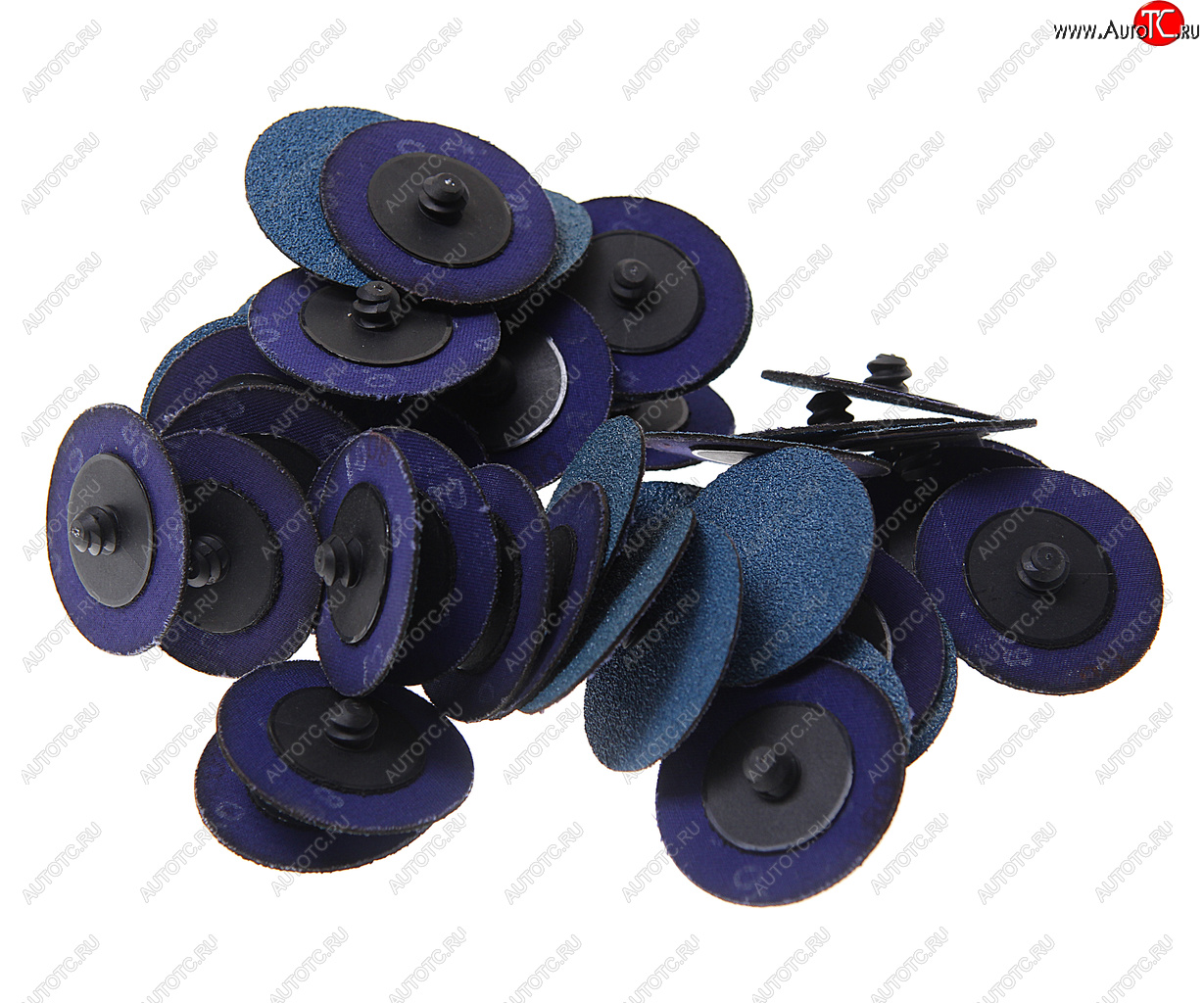 2 569 р. Круг шлифовальный 50мм (№80) абразивный синий 50шт. ROCKFORCE ROCKFORCE rf-bd280z  с доставкой в г. Пермь