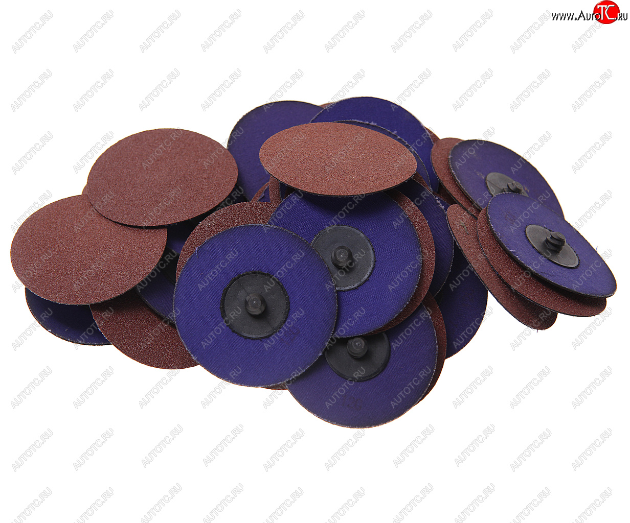 2 399 р. Круг шлифовальный 75мм (№120) абразивный коричневый 50шт. ROCKFORCE ROCKFORCE rf-bd3120a  с доставкой в г. Пермь