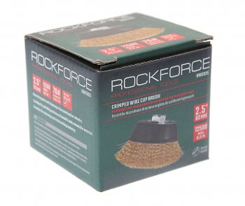 264 р. Кордщетка для УШМ чашка 60мм латунь ROCKFORCE ROCKFORCE rf-bwc025  с доставкой в г. Пермь. Увеличить фотографию 3