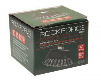 489 р. Кордщетка для УШМ чашка 100мм витая сталь ROCKFORCE ROCKFORCE rf-bwc104  с доставкой в г. Пермь. Увеличить фотографию 3