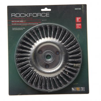 959 р. Кордщетка для УШМ дисковая 200мм витая сталь в блистере ROCKFORCE ROCKFORCE rf-bwf108  с доставкой в г. Пермь. Увеличить фотографию 1