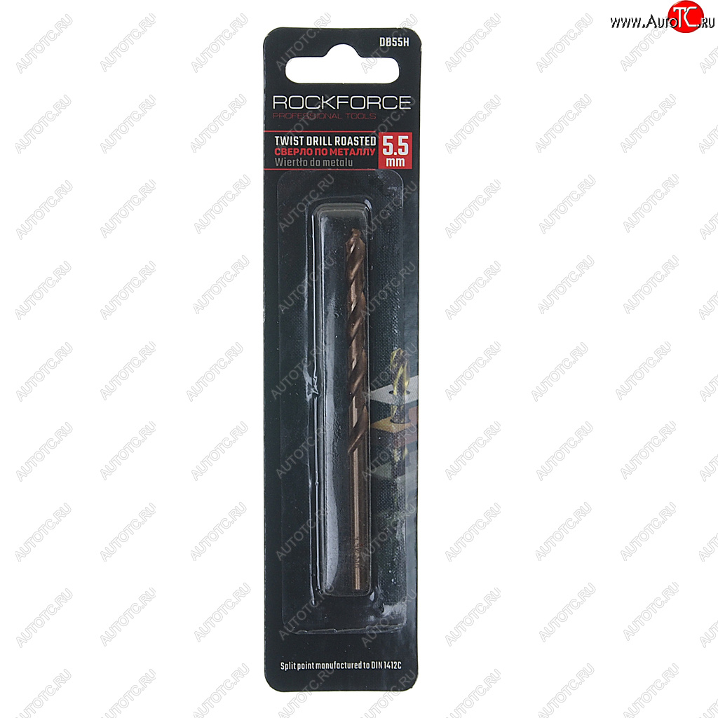 111 р. Сверло по металлу 5.5мм HSS Cobalt ROCKFORCE ROCKFORCE rf-db55h  с доставкой в г. Пермь