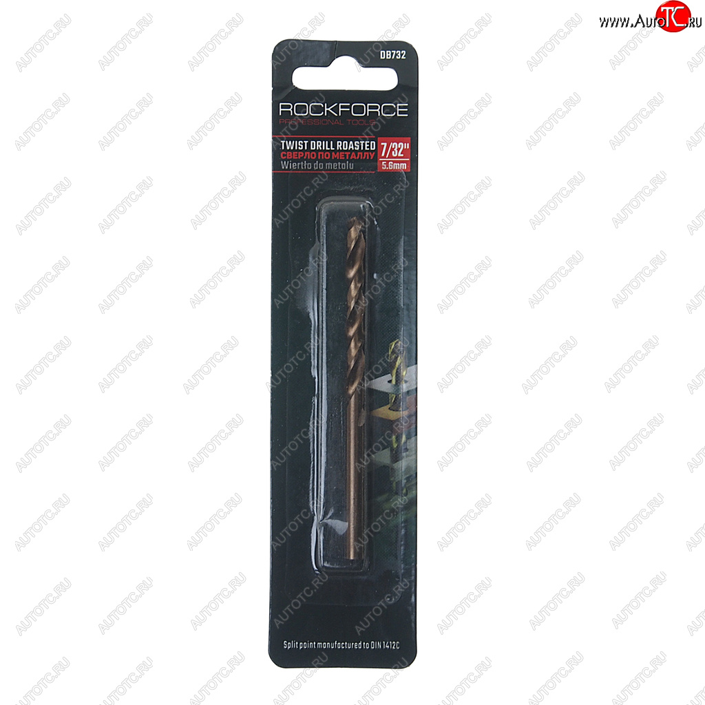 109 р. Сверло по металлу 5.6мм HSS Cobal ROCKFORCE ROCKFORCE rf-db732  с доставкой в г. Пермь