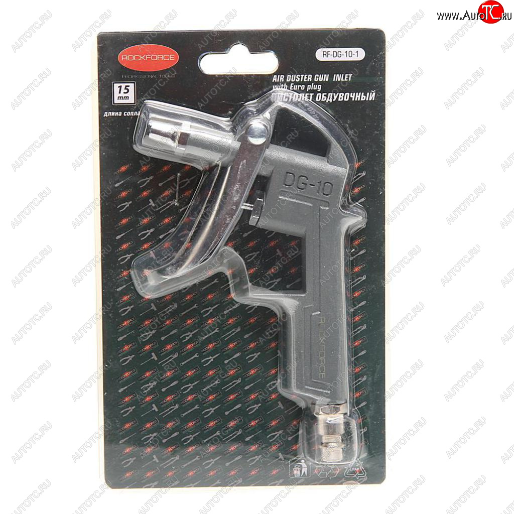 359 р. Пистолет продувочный пневматический (сопло 15мм) в блистере ROCKFORCE ROCKFORCE rf-dg-10-1  с доставкой в г. Пермь