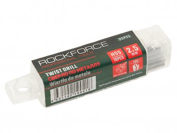 165 р. Сверло по металлу 2.5мм HSS (10шт.) ROCKFORCE ROCKFORCE rf-dsp25  с доставкой в г. Пермь. Увеличить фотографию 2