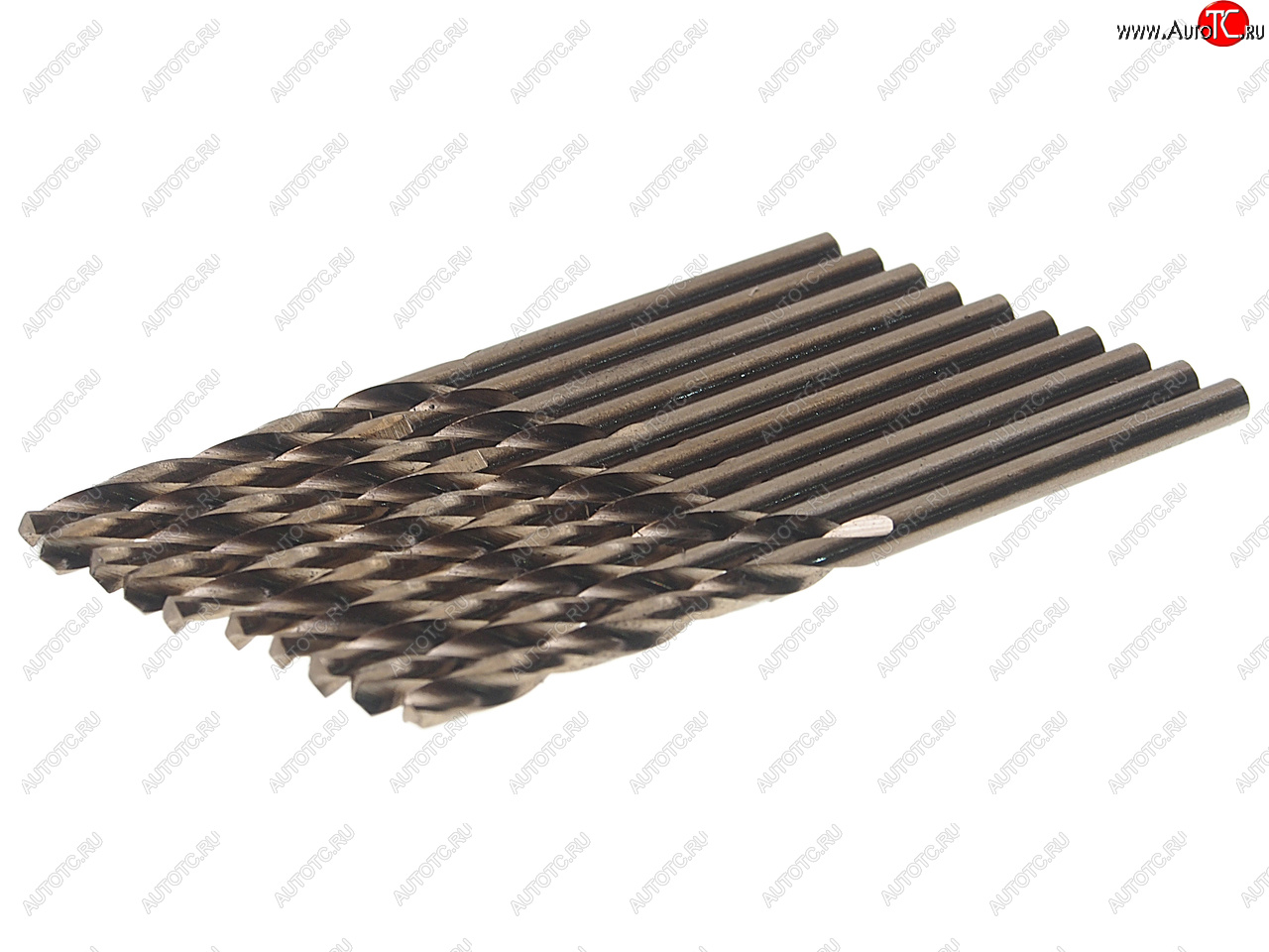 284 р. Сверло по металлу 3.0мм HSS Cobalt (10шт.) ROCKFORCE ROCKFORCE rf-dsp30h  с доставкой в г. Пермь