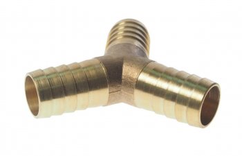 399 р. Переходник для компрессора 18мм Y-образный елочка ROCKFORCE ROCKFORCE rf-e102-57  с доставкой в г. Пермь. Увеличить фотографию 1