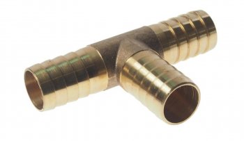 369 р. Переходник для компрессора 18мм T-образный елочка ROCKFORCE ROCKFORCE rf-e102-67  с доставкой в г. Пермь. Увеличить фотографию 1