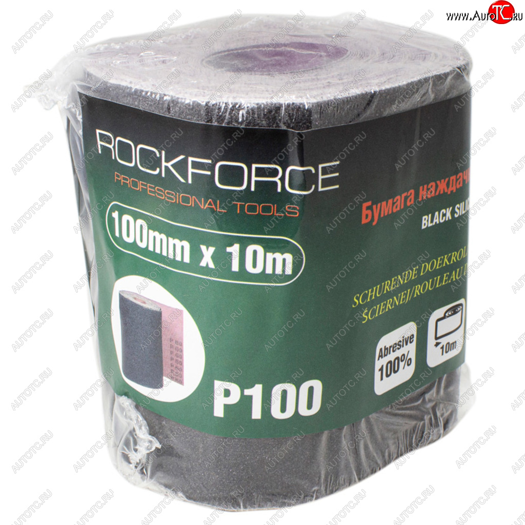 749 р. Бумага наждачная P-100 100ммх10м на тканевой основе рулон ROCKFORCE ROCKFORCE rf-fb4100c  с доставкой в г. Пермь
