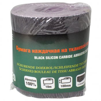 799 р. Бумага наждачная P-120 100ммх10м на тканевой основе рулон ROCKFORCE ROCKFORCE rf-fb4120c  с доставкой в г. Пермь. Увеличить фотографию 1