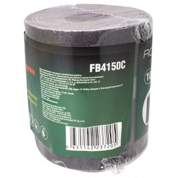 829 р. Бумага наждачная P-150 100ммх10м на тканевой основе рулон ROCKFORCE ROCKFORCE rf-fb4150c  с доставкой в г. Пермь. Увеличить фотографию 2