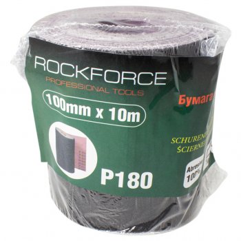 869 р. Бумага наждачная P-180 100ммх10м на тканевой основе рулон ROCKFORCE ROCKFORCE rf-fb4180c  с доставкой в г. Пермь. Увеличить фотографию 1