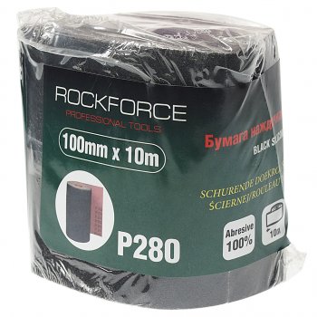 929 р. Бумага наждачная P-280 100ммх10м на тканевой основе рулон ROCKFORCE ROCKFORCE rf-fb4280c  с доставкой в г. Пермь. Увеличить фотографию 1
