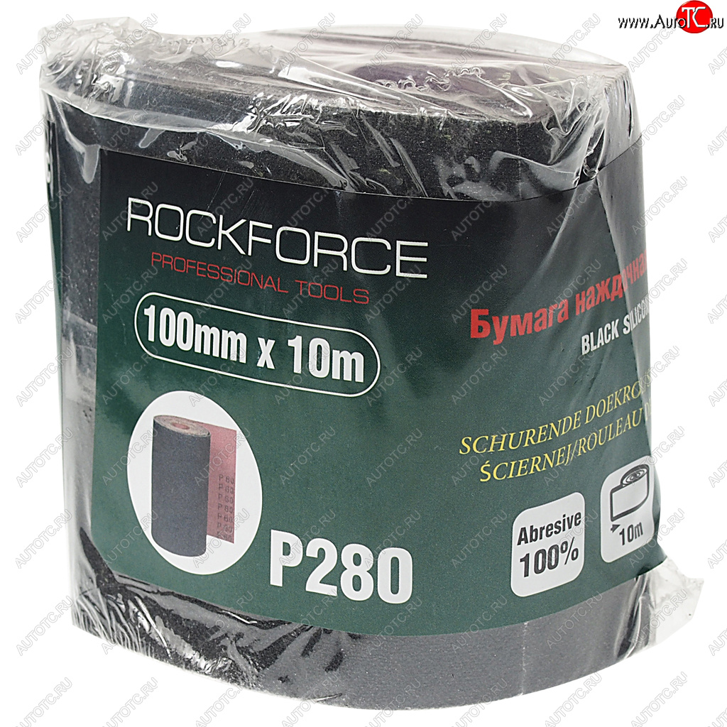 929 р. Бумага наждачная P-280 100ммх10м на тканевой основе рулон ROCKFORCE ROCKFORCE rf-fb4280c  с доставкой в г. Пермь