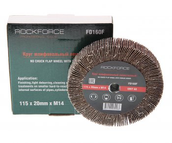 759 р. Круг лепестковый зачистной 115х20мм M14 (Grit 60) ROCKFORCE ROCKFORCE rf-fd160f  с доставкой в г. Пермь. Увеличить фотографию 1