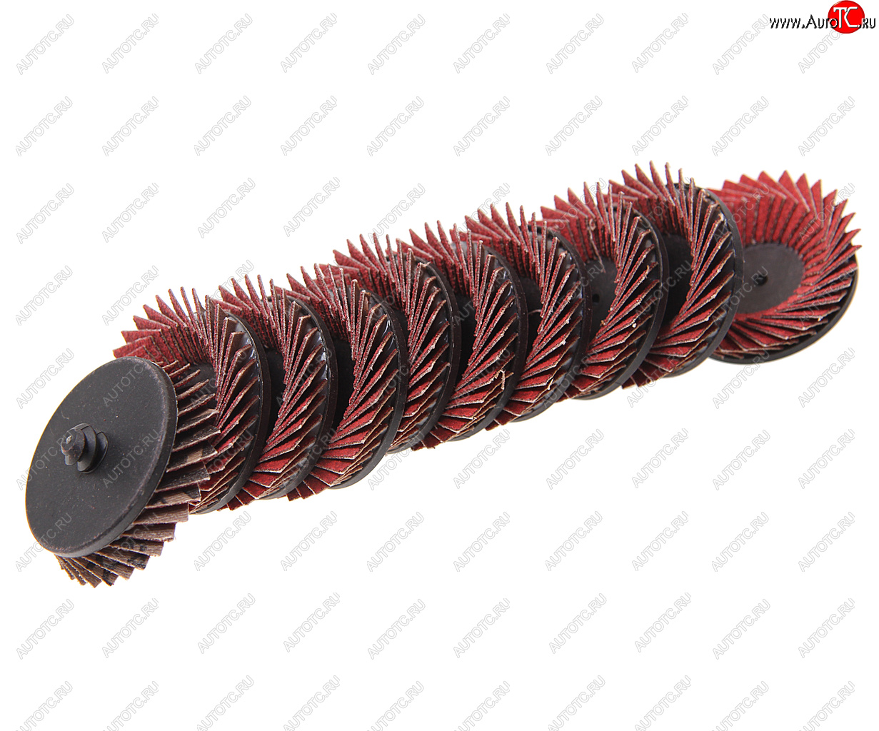 1 399 р. Круг шлифовальный лепестковый 50мм (№100) 10шт. ROCKFORCE ROCKFORCE rf-fd2100c  с доставкой в г. Пермь