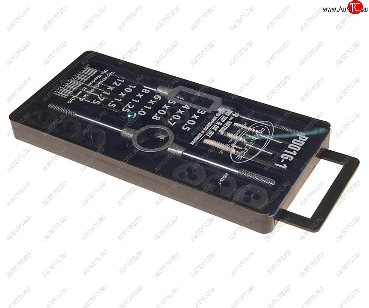 2 089 р. Набор метчиков и плашек метрический 16 предметов ROCKFORCE ROCKFORCE rf-pd016-1  с доставкой в г. Пермь