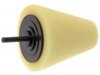 459 р. Губка для полировки 80x30мм конусная для дрели желтая ROCKFORCE ROCKFORCE rf-pl80h  с доставкой в г. Пермь. Увеличить фотографию 1