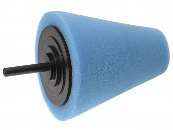 369 р. Губка для полировки 80x30мм конусная для дрели синяя ROCKFORCE ROCKFORCE rf-pl80m  с доставкой в г. Пермь. Увеличить фотографию 1
