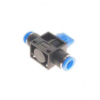 259 р. Фитинг для пластиковых трубок 8x8мм с краном ROCKFORCE ROCKFORCE rf-shvff08-08  с доставкой в г. Пермь. Увеличить фотографию 2