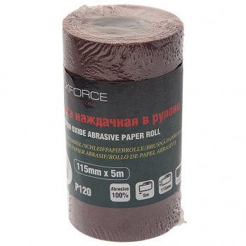284 р. Бумага наждачная P-120 115ммх5м рулон ROCKFORCE ROCKFORCE rf-sr2120a  с доставкой в г. Пермь. Увеличить фотографию 1