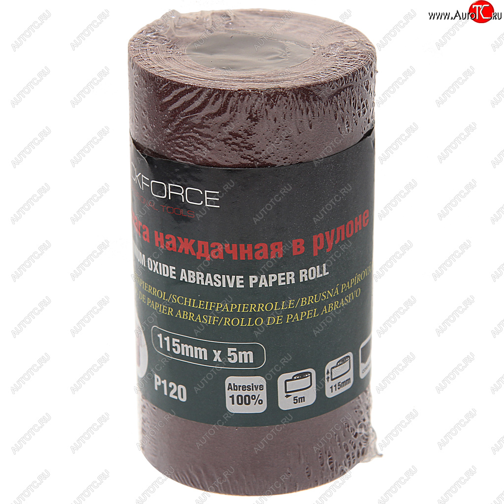 284 р. Бумага наждачная P-120 115ммх5м рулон ROCKFORCE ROCKFORCE rf-sr2120a  с доставкой в г. Пермь