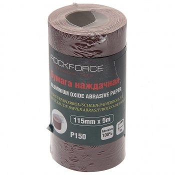 276 р. Бумага наждачная P-150 115ммх5м рулон ROCKFORCE ROCKFORCE rf-sr2150a  с доставкой в г. Пермь. Увеличить фотографию 1