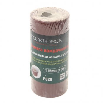 319 р. Бумага наждачная P-320 115ммх5м рулон ROCKFORCE ROCKFORCE rf-sr2320a  с доставкой в г. Пермь. Увеличить фотографию 1