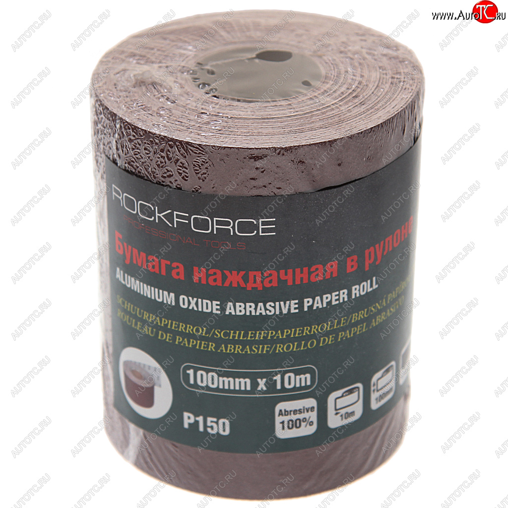 549 р. Бумага наждачная P-150 100ммх10м рулон ROCKFORCE ROCKFORCE rf-sr4150a  с доставкой в г. Пермь