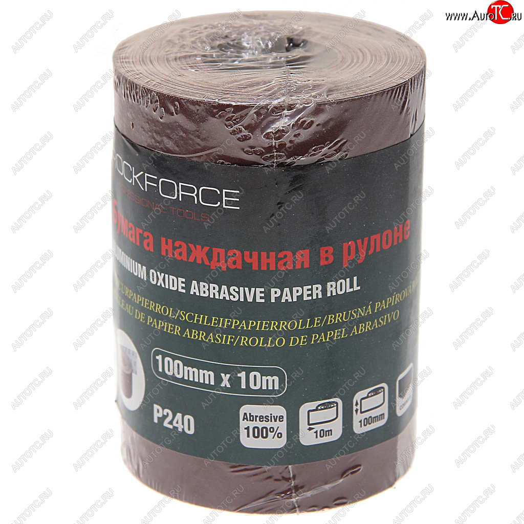 479 р. Бумага наждачная P-240 100ммх10м рулон ROCKFORCE ROCKFORCE rf-sr4240a  с доставкой в г. Пермь