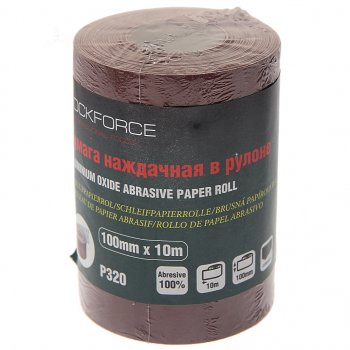 559 р. Бумага наждачная P-320 100ммх10м рулон ROCKFORCE ROCKFORCE rf-sr4320a  с доставкой в г. Пермь. Увеличить фотографию 1