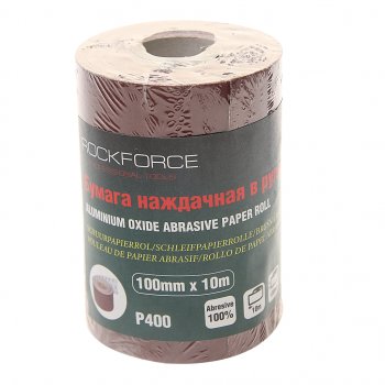 479 р. Бумага наждачная P-400 100ммх10м рулон ROCKFORCE ROCKFORCE rf-sr4400a  с доставкой в г. Пермь. Увеличить фотографию 1