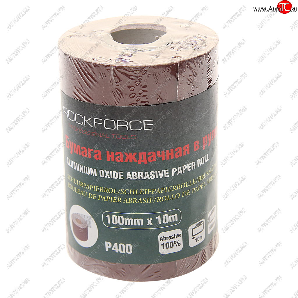 479 р. Бумага наждачная P-400 100ммх10м рулон ROCKFORCE ROCKFORCE rf-sr4400a  с доставкой в г. Пермь