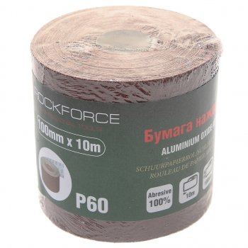 479 р. Бумага наждачная P-60 100ммх10м рулон ROCKFORCE ROCKFORCE rf-sr460a  с доставкой в г. Пермь. Увеличить фотографию 1