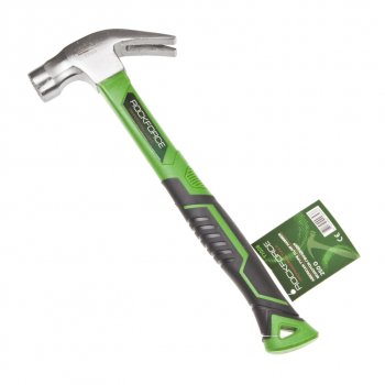 429 р. Молоток гвоздодер 0.250кг фибергласовая ручка ROCKFORCE ROCKFORCE rf-t7008  с доставкой в г. Пермь. Увеличить фотографию 1
