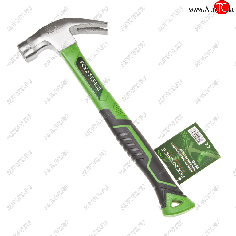 429 р. Молоток гвоздодер 0.250кг фибергласовая ручка ROCKFORCE ROCKFORCE rf-t7008  с доставкой в г. Пермь