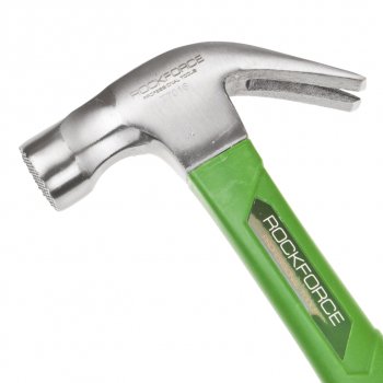 579 р. Молоток гвоздодер 0.450кг фибергласовая ручка ROCKFORCE ROCKFORCE rf-t7016  с доставкой в г. Пермь. Увеличить фотографию 2
