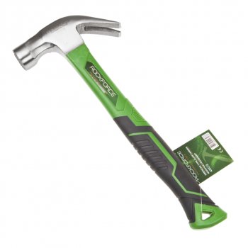 579 р. Молоток гвоздодер 0.450кг фибергласовая ручка ROCKFORCE ROCKFORCE rf-t7016  с доставкой в г. Пермь. Увеличить фотографию 1