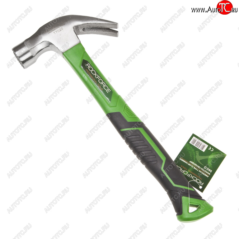 699 р. Молоток гвоздодер 0.560кг фибергласовая ручка ROCKFORCE ROCKFORCE rf-t7020  с доставкой в г. Пермь
