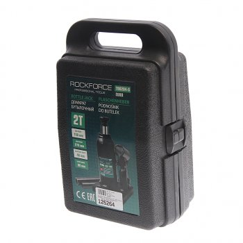 2 589 р. Домкрат бутылочный 2т 150-278мм с клапаном в кейсе ROCKFORCE ROCKFORCE rf-t90204s-euro  с доставкой в г. Пермь. Увеличить фотографию 3
