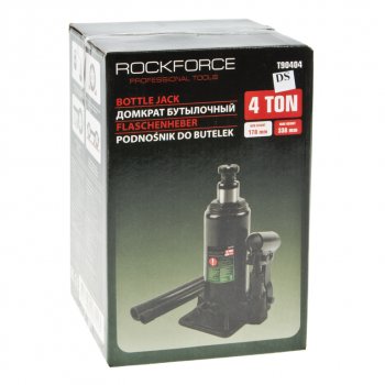 2 459 р. Домкрат бутылочный 4т 178-338мм с клапаном ROCKFORCE ROCKFORCE rf-t90404(ds)  с доставкой в г. Пермь. Увеличить фотографию 3
