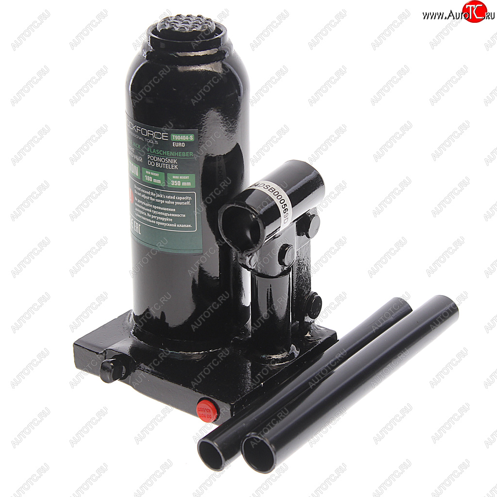 2 899 р. Домкрат бутылочный 4т 180-350мм с клапаном в кейсе ROCKFORCE ROCKFORCE rf-t90404seuro  с доставкой в г. Пермь
