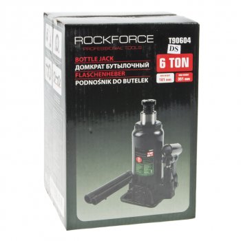 2 699 р. Домкрат бутылочный 6т 181-351мм с клапаном ROCKFORCE ROCKFORCE rf-t90604(ds)  с доставкой в г. Пермь. Увеличить фотографию 3