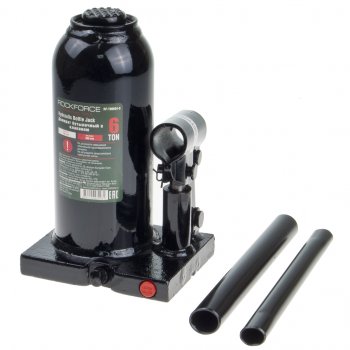 3 299 р. Домкрат бутылочный 6т 181-351мм с клапаном в кейсе ROCKFORCE ROCKFORCE rf-t90604s  с доставкой в г. Пермь. Увеличить фотографию 1