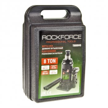3 389 р. Домкрат бутылочный 8т 200-400мм с клапаном в кейсе ROCKFORCE ROCKFORCE rf-t90804s  с доставкой в г. Пермь. Увеличить фотографию 3
