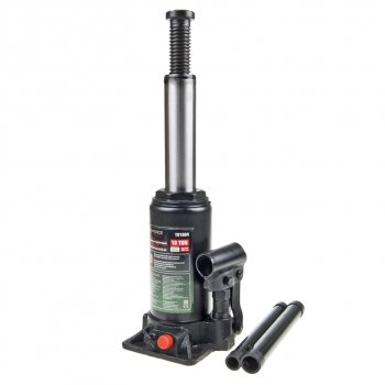 3 199 р. Домкрат бутылочный 10т 200-385мм с клапаном ROCKFORCE ROCKFORCE rf-t91004(ds)  с доставкой в г. Пермь. Увеличить фотографию 2