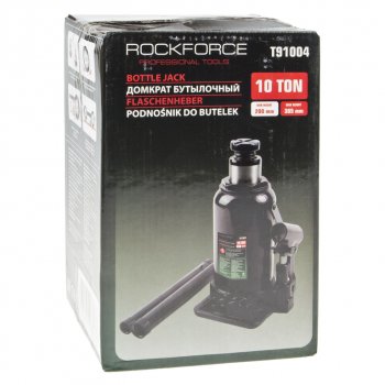 3 199 р. Домкрат бутылочный 10т 200-385мм с клапаном ROCKFORCE ROCKFORCE rf-t91004(ds)  с доставкой в г. Пермь. Увеличить фотографию 3