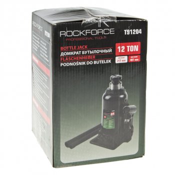 3 789 р. Домкрат бутылочный 12т 217-407мм с клапаном ROCKFORCE ROCKFORCE rf-t91204(ds)  с доставкой в г. Пермь. Увеличить фотографию 3