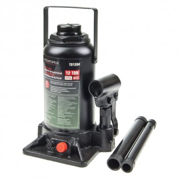 3 789 р. Домкрат бутылочный 12т 217-407мм с клапаном ROCKFORCE ROCKFORCE rf-t91204(ds)  с доставкой в г. Пермь. Увеличить фотографию 1